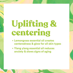 Lemongrass and ylang ylang oils in ASUTRA scrub provide uplifting scent.