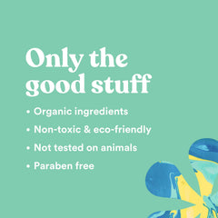 ASUTRA vegan cruelty-free badge on scrub packaging.