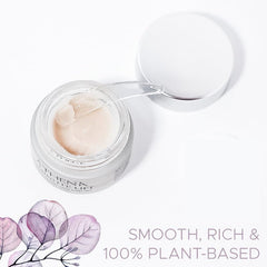 Athena 7 Minute Lift plant-based ingredients close-up emphasizes clean beauty approach.
