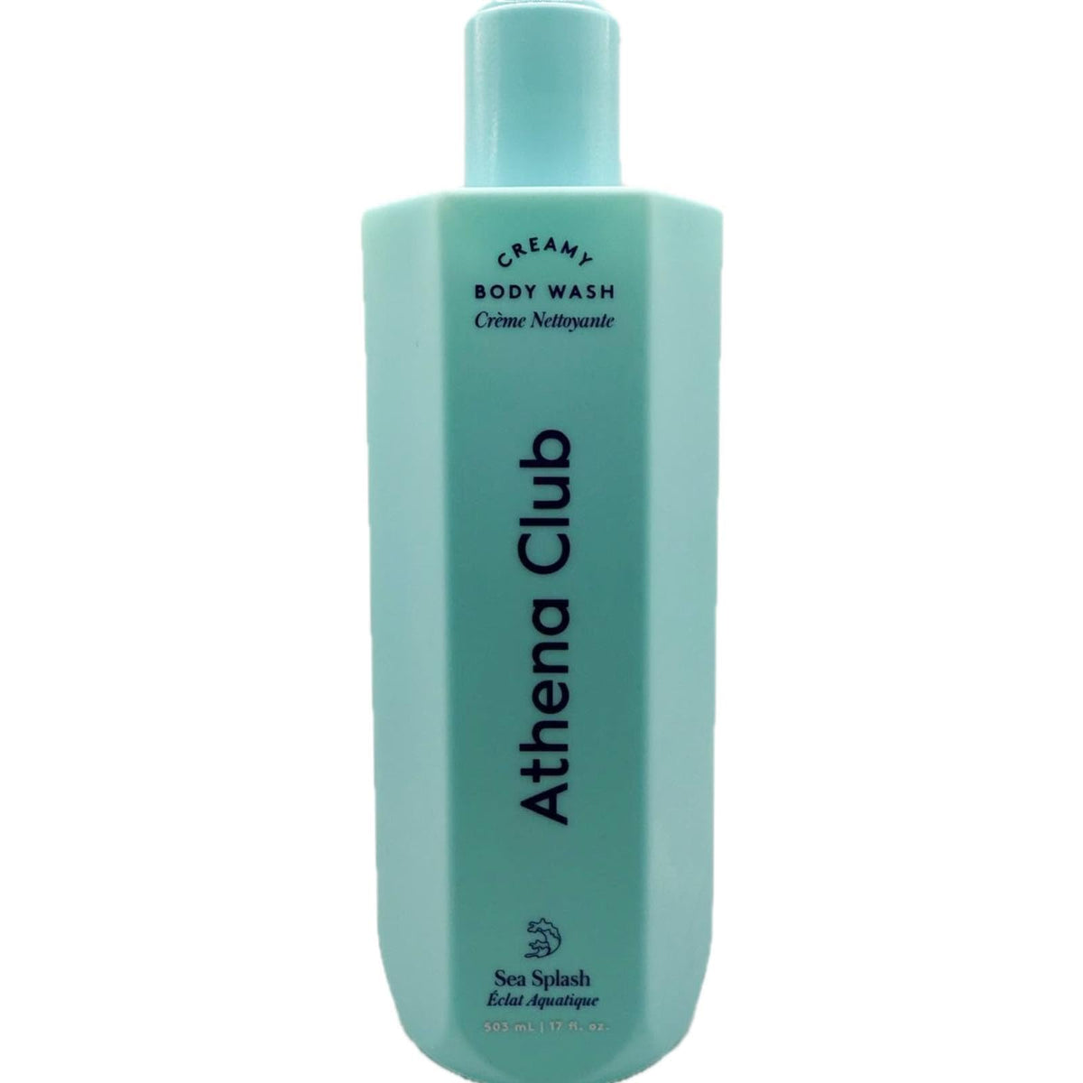 Athena Club Sea Splash body wash front view bottle for gentle cleansing