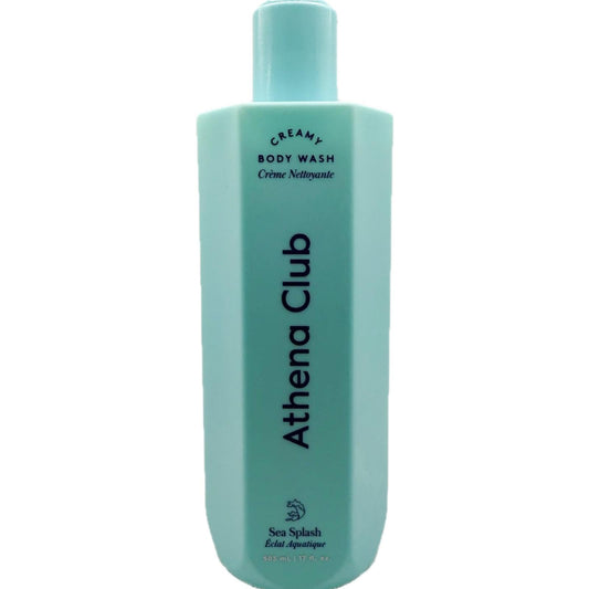 Athena Club Sea Splash body wash front view bottle for gentle cleansing