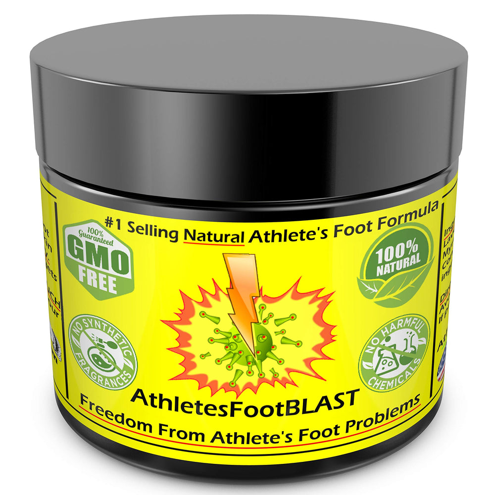 AthletesFootBLAST itch relief close-up highlighting calming effect.
