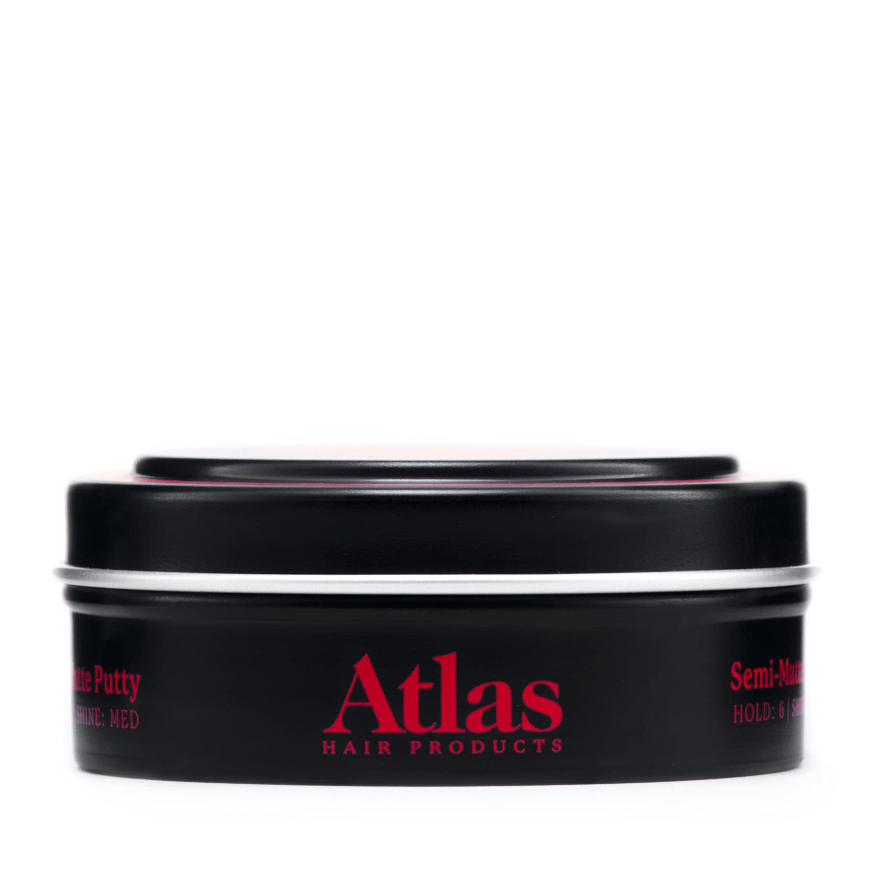 Atlas Pomade being applied to wet hair delivers firm hold.