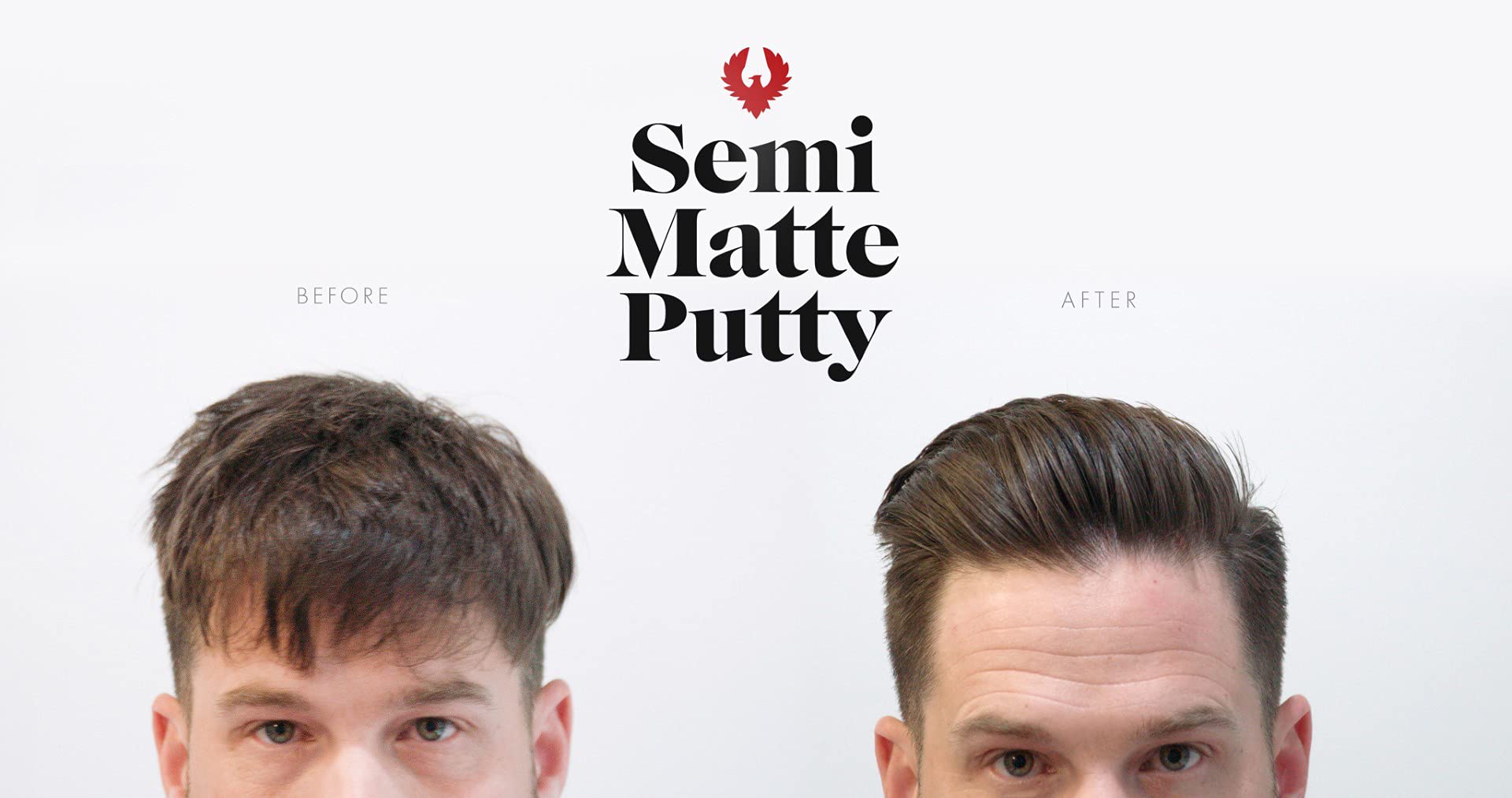 Atlas Pomade on hair shows semi-matte finish and versatile styling.