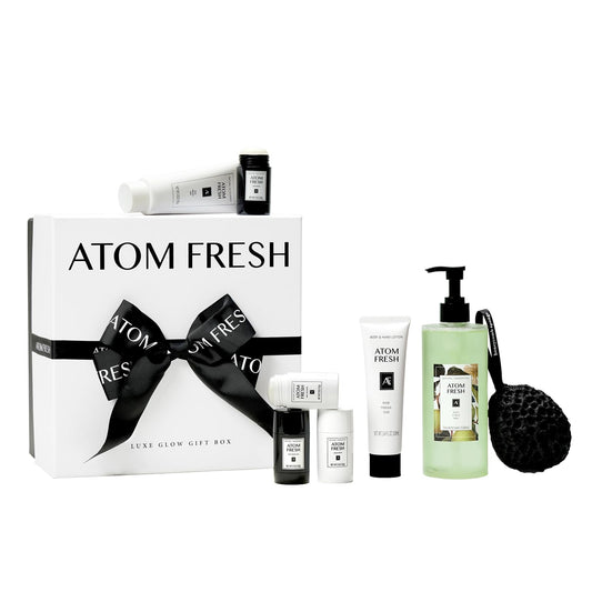 Atom Fresh Laboratory Body Wash bottle shown for refreshing daily cleansing