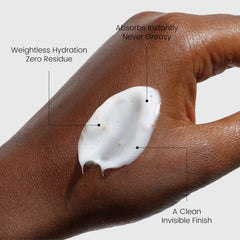 Atom Fresh Lotion pump demonstrating easy, mess-free application.
