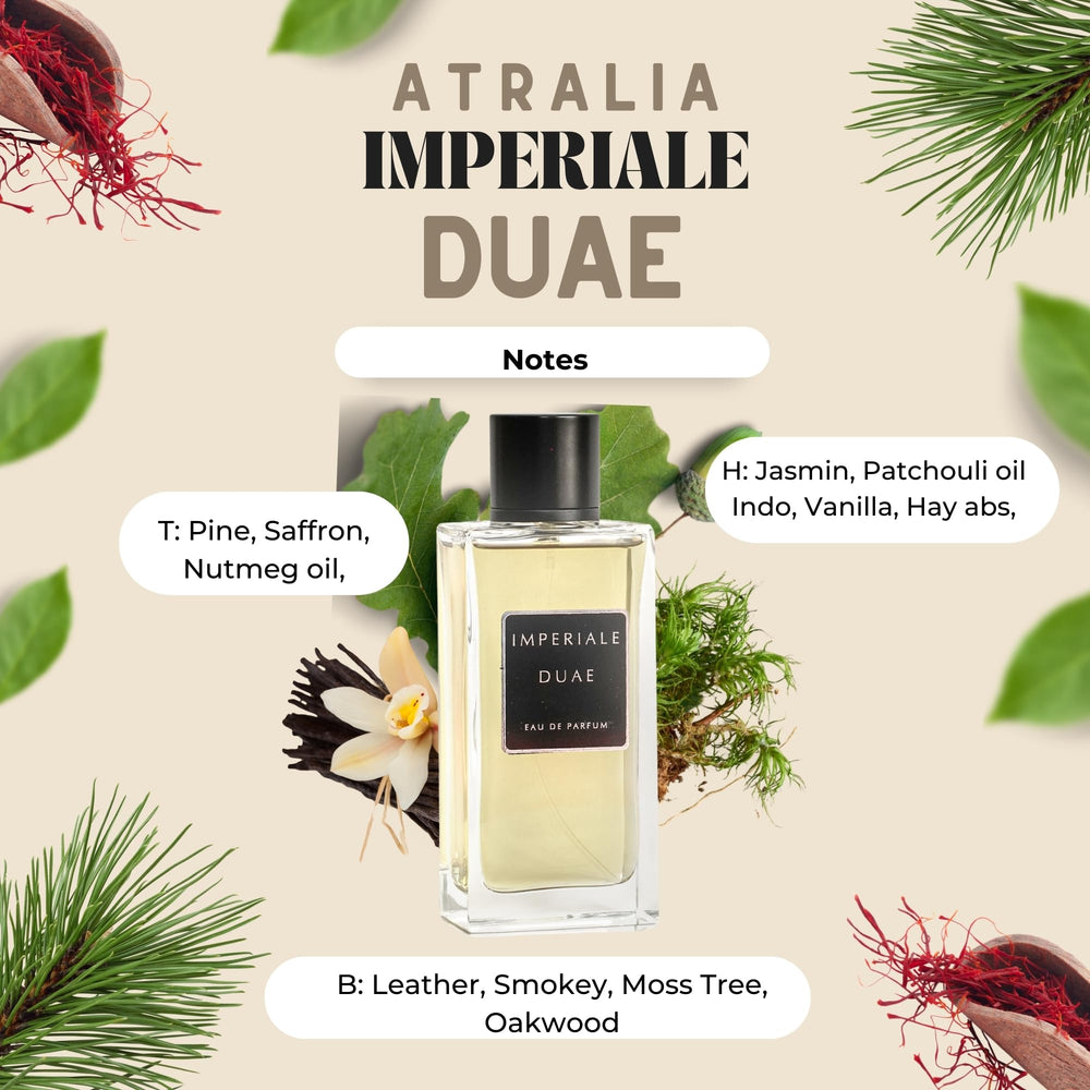 Atralia Imperial Duae refined scent suits crowded spaces without overpowering.