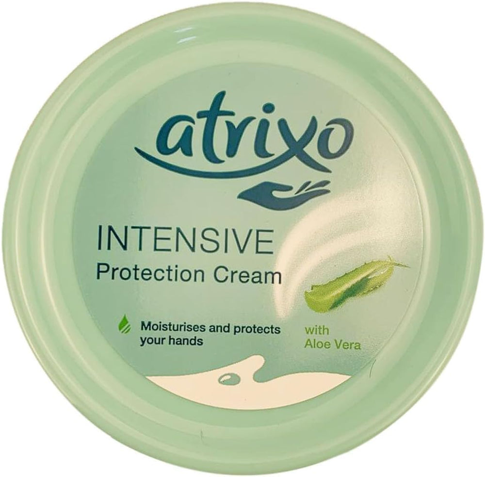 Atrixo Intensive Protection Hand Cream bottle close-up showing creamy hydration