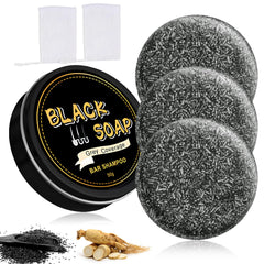 Atsy Gray Hair Bar Soap packaging displays a 3-piece set for casual gray hair care.