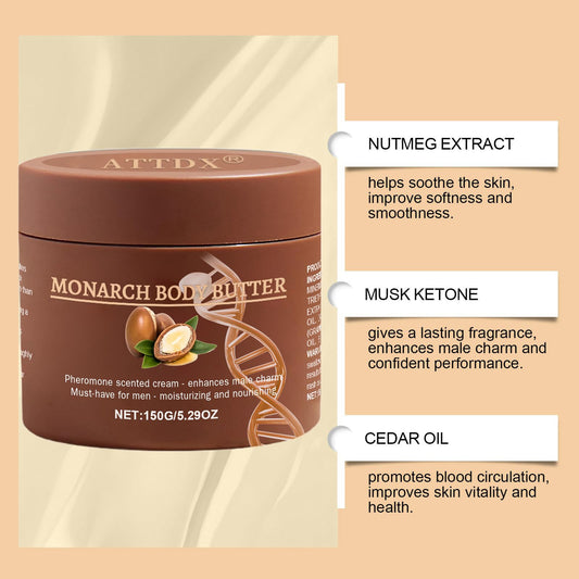 Close-up of body butter texture for deep moisturization