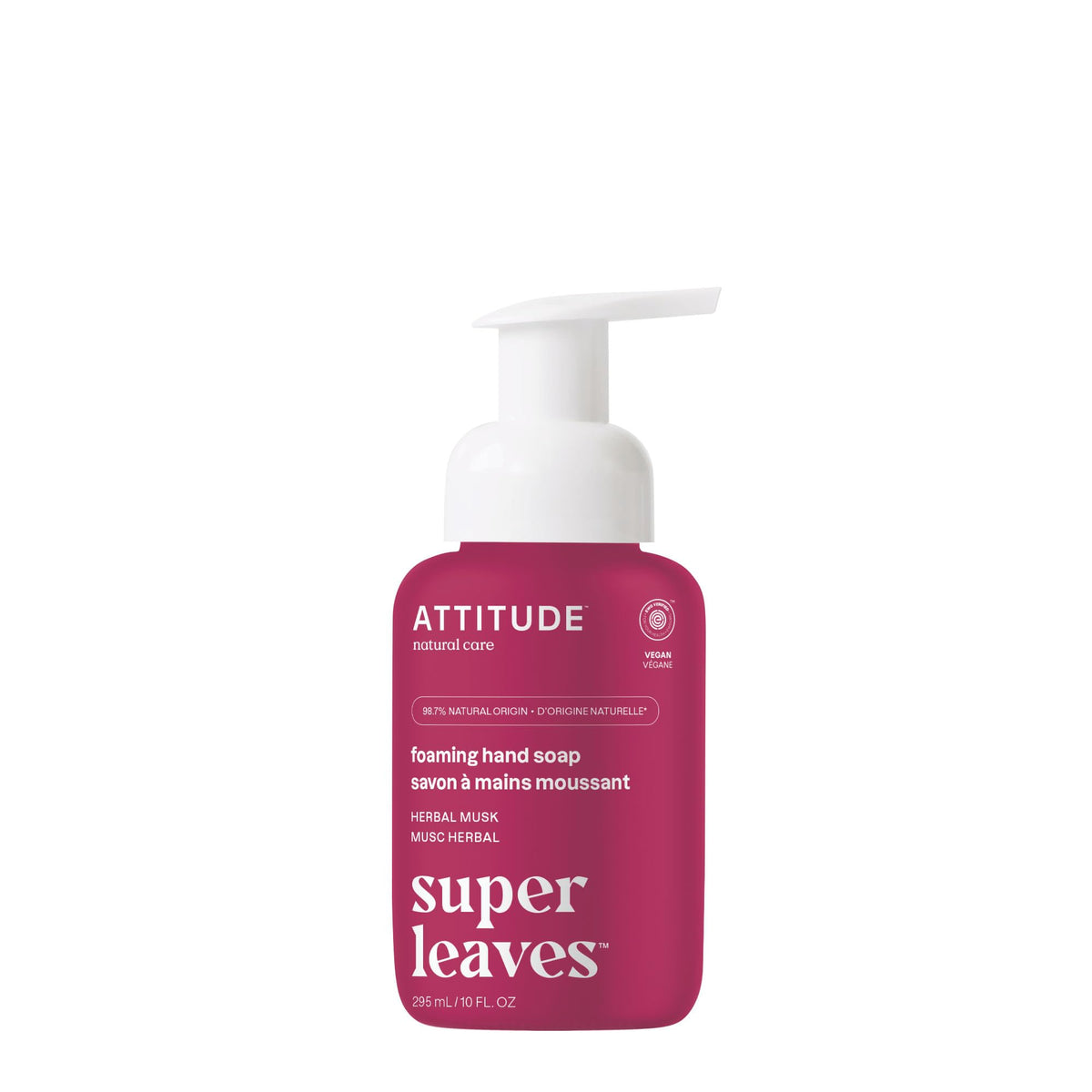 ATTITUDE foaming hand soap pump with rich lather for daily cleansing