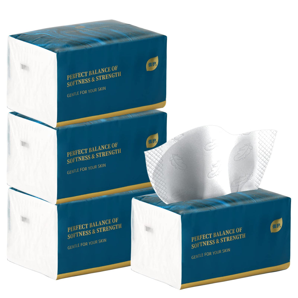Aturmon small soft facial tissue in a bag cover, easy one-at-a-time dispensing