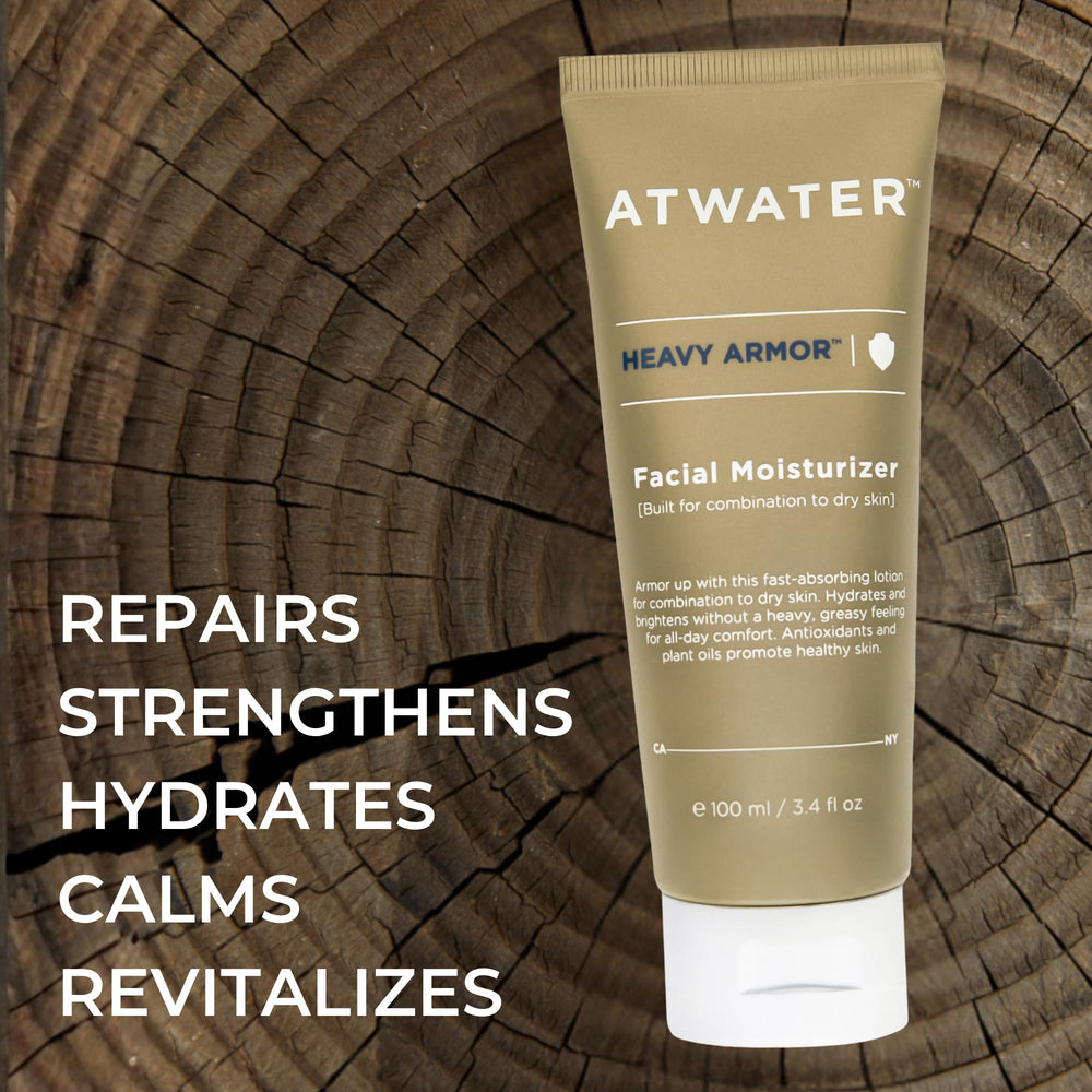 ATWATER Heavy Armor shea butter texture in jar communicates rich hydration