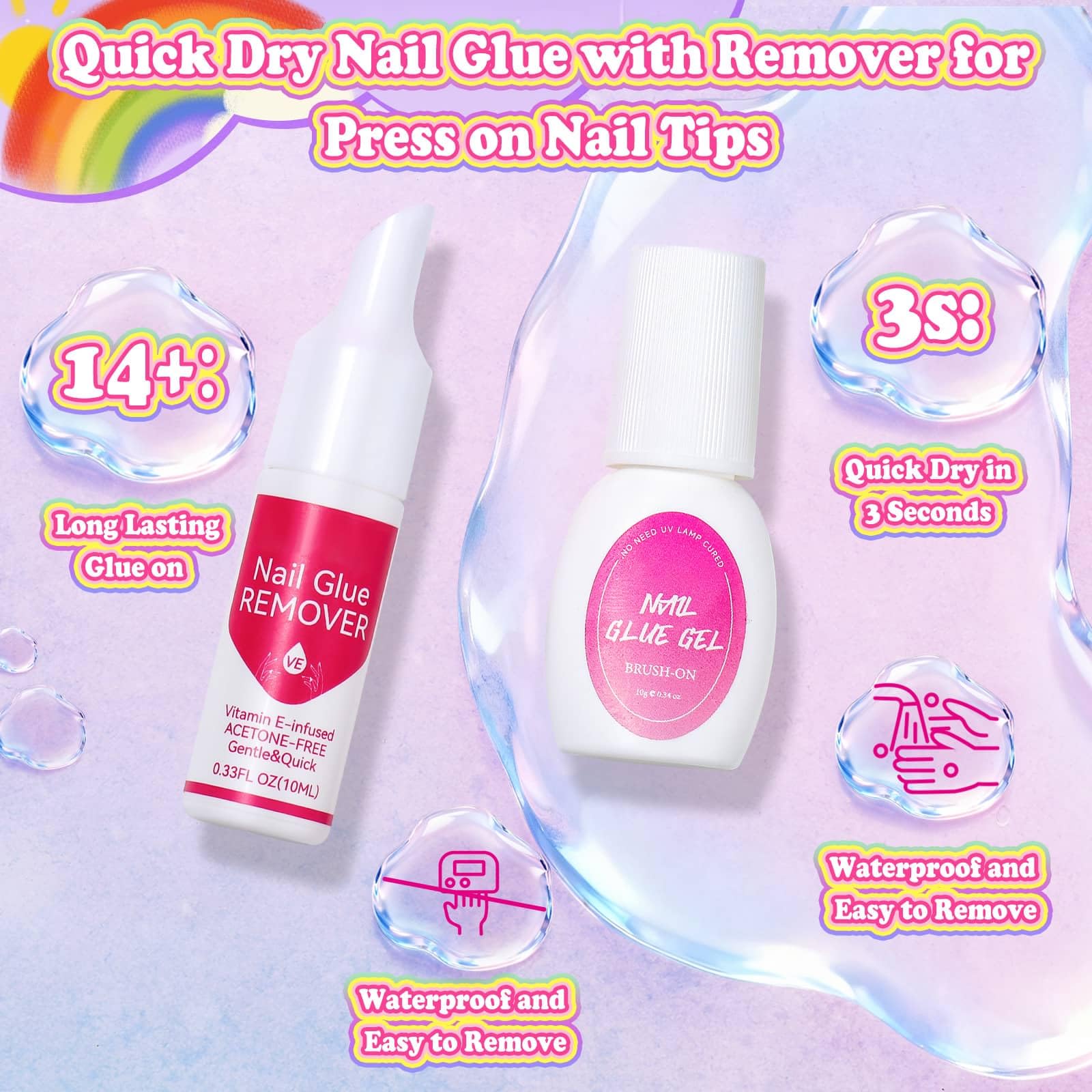 Audab 3-layer storage case keeps the nail kit organized for travel and sleepovers.