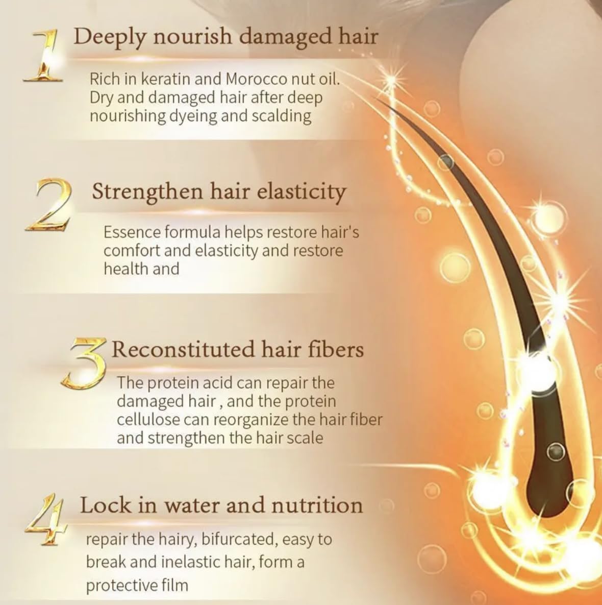 Augeas Argan Oil hair mask sachets arranged, travel-friendly color care.