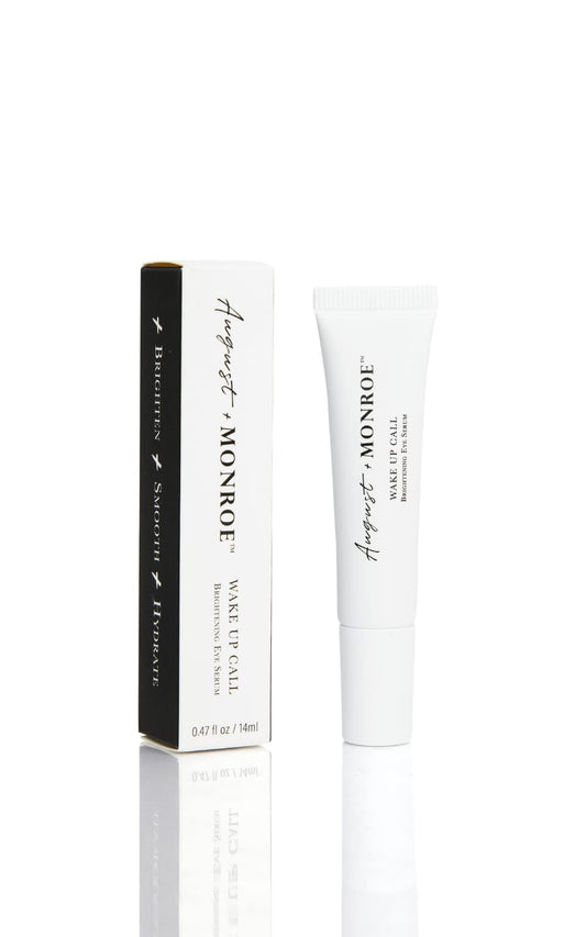 August + Monroe Wake Up Call bottle with cooling gel for under-eye care