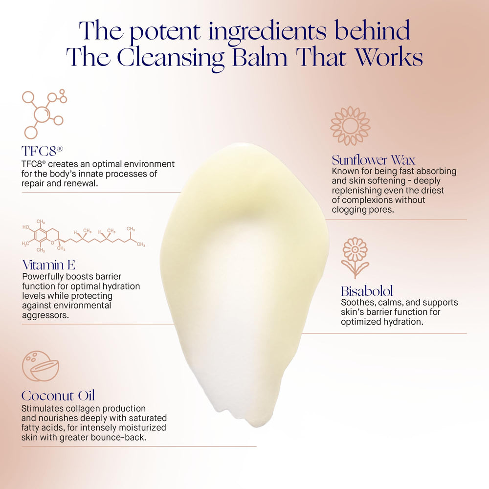 Augustinus Bader Cleansing Balm after use skin looks soft and hydrated
