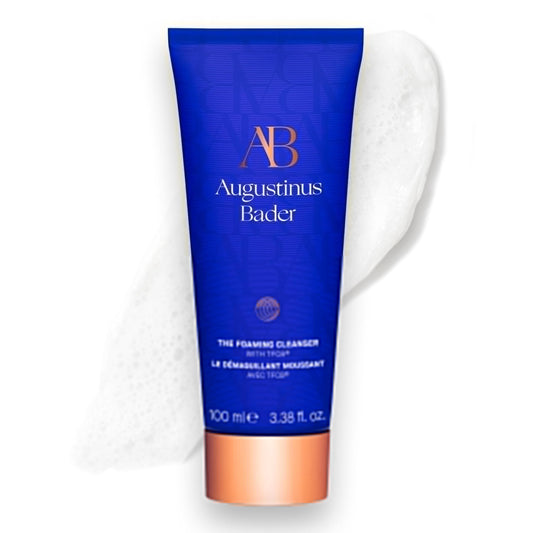The Foaming Cleanser bottle with minimalist packaging for daily hydrating cleanse.