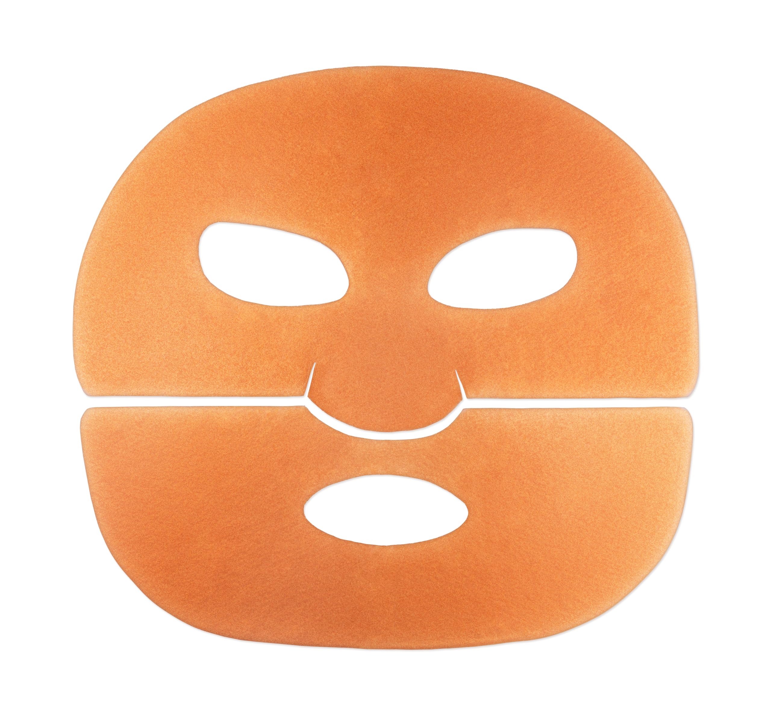 Augustinus Bader Hydrogel Mask on face delivering cooling, soothing hydration.