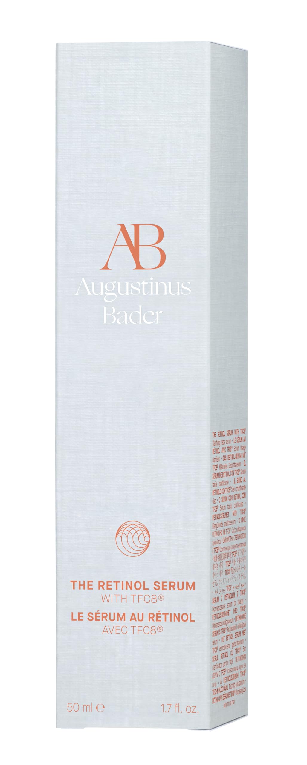 Augustinus Bader Retinol Serum bottle pump emphasizing controlled dispensing