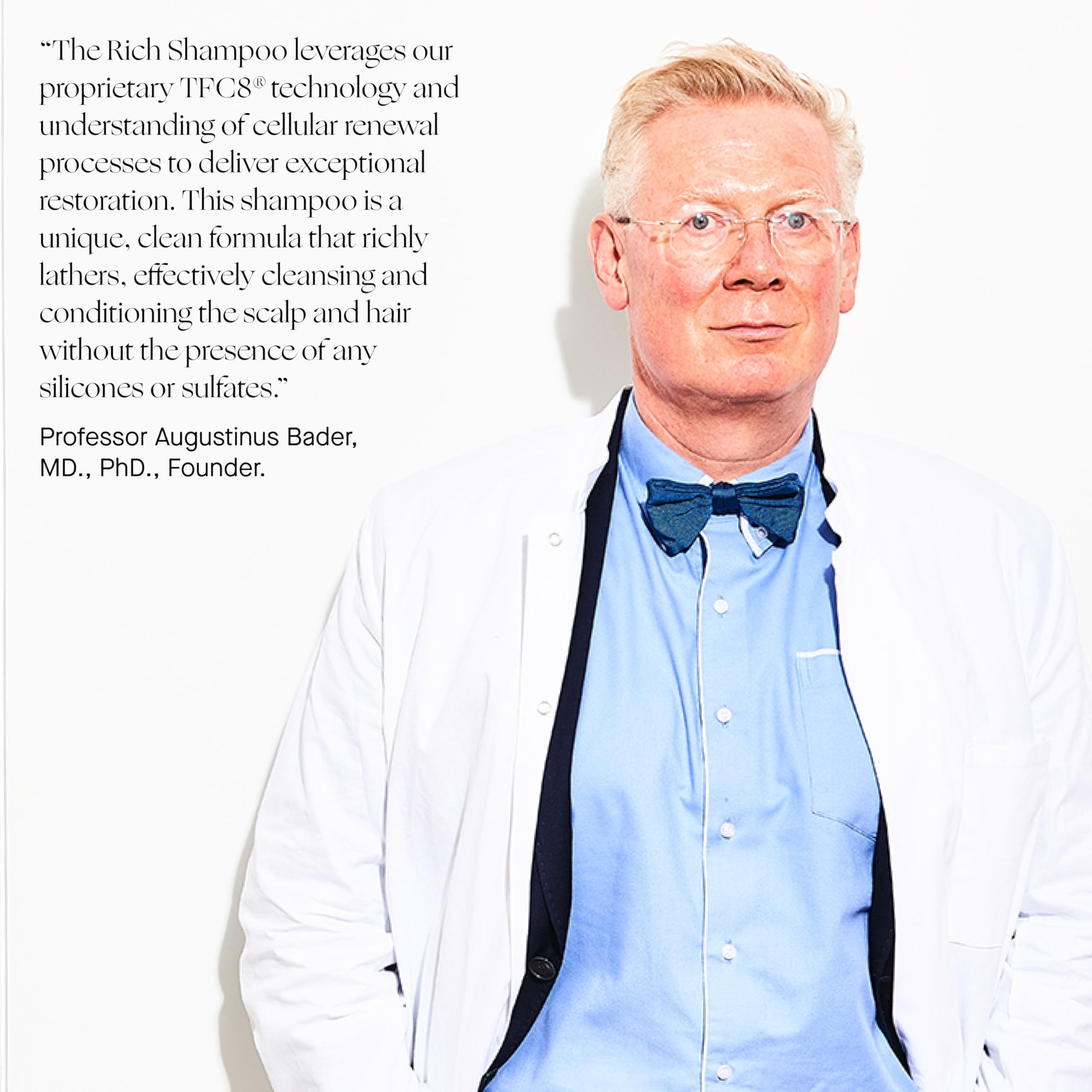 Augustinus Bader The Rich Shampoo suits all hair types for easier manageability