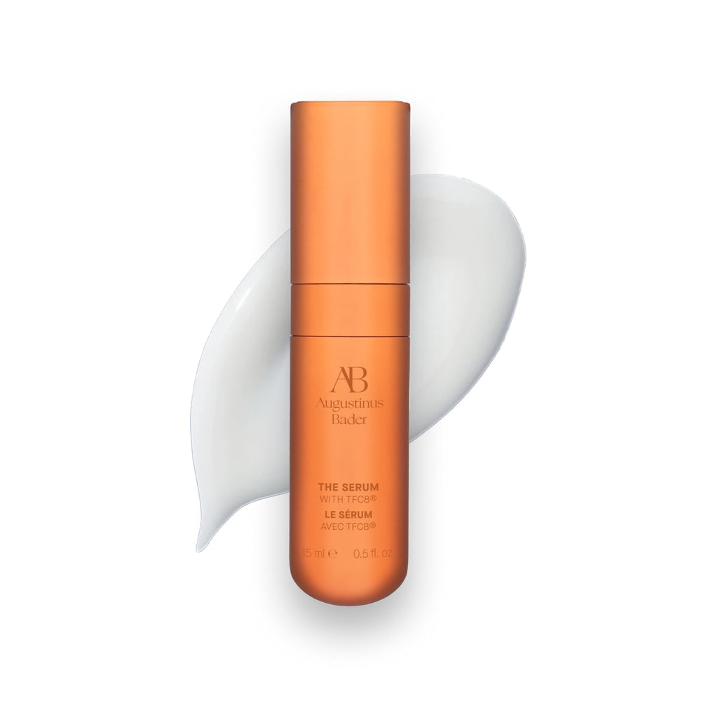 Augustinus Bader The Serum bottle close-up highlighting silky hydration