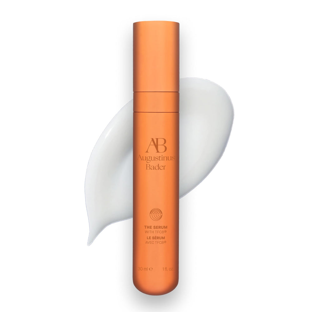 Augustinus Bader The Serum bottle exudes luxurious hydration potential.