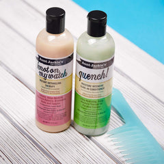 Waves stay soft and defined after applying Aunt Jackie's Quench Leave-In.