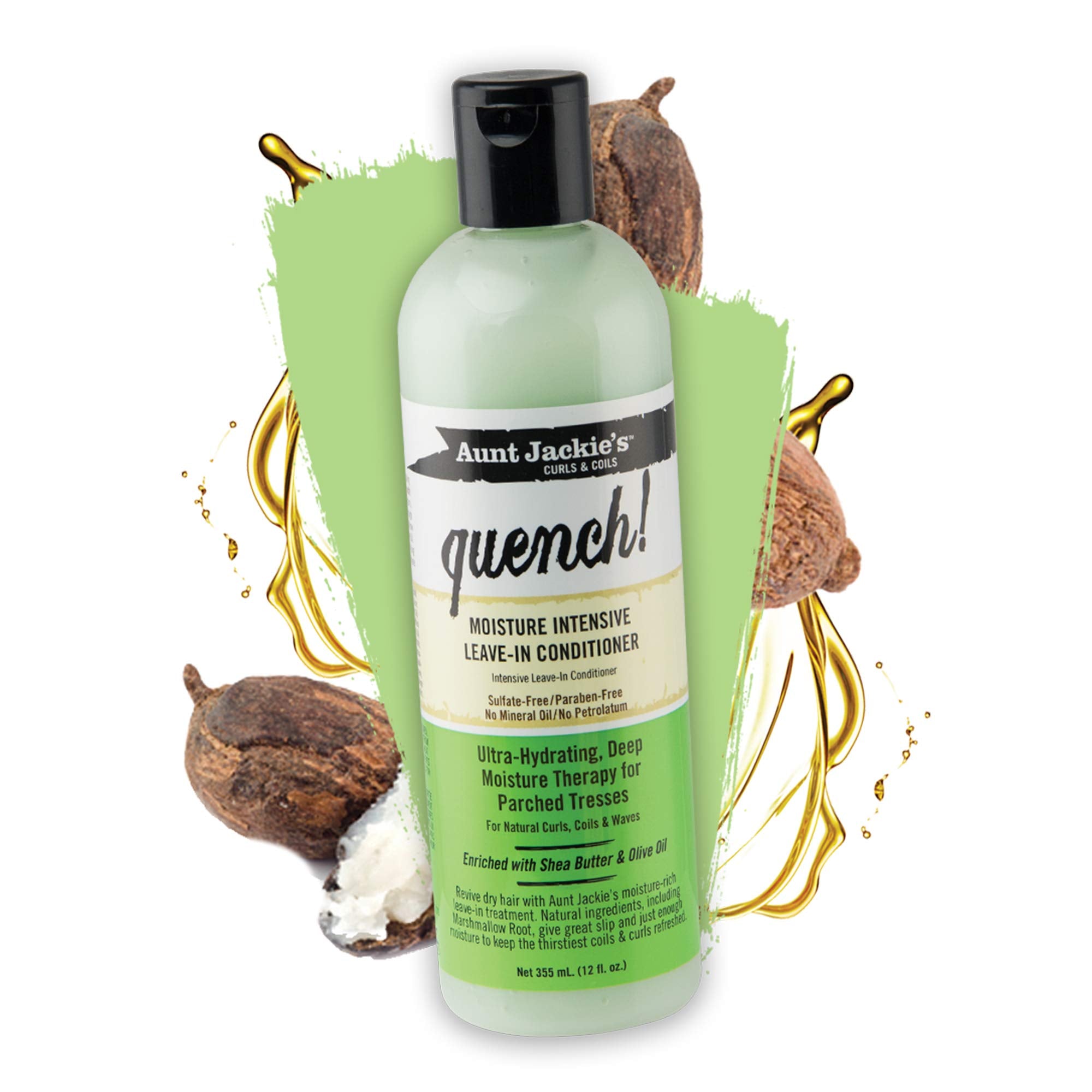 Aunt Jackie's Quench Leave-In refreshing dry hair without heaviness.
