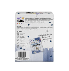Aura Cacia Kids Bedtime Fizzy Bath packet dissolving for a relaxing routine