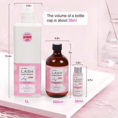 AuReve Lash Cleanser close-up-foam demonstrates gentle, oil-free cleansing for lash extensions
