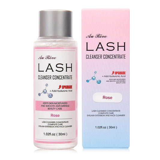 AuReve Lash Shampoo Concentrate bottle-30ml ready for dilution and gentle cleansing