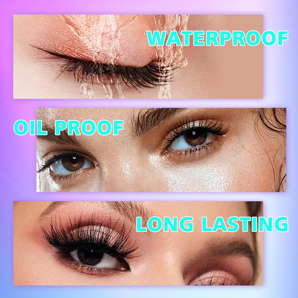 AuReve no-residue glue for a natural lash appearance.