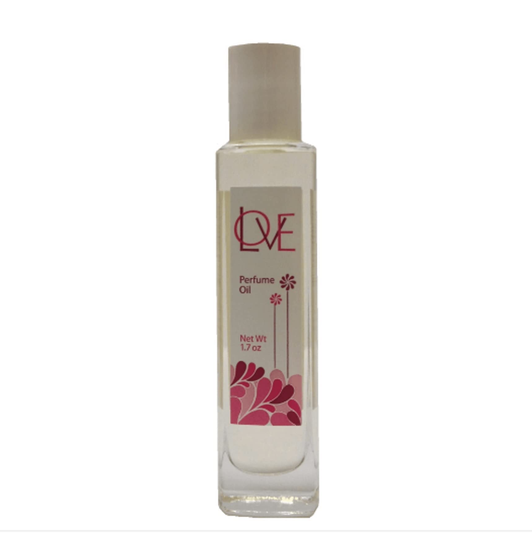 Auric Blends Love Perfume Oil in a 1.7 oz bottle, long-lasting warm-spicy fragrance.