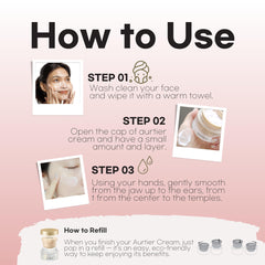 aurtier glow-enhanced skin after application suggesting radiant results