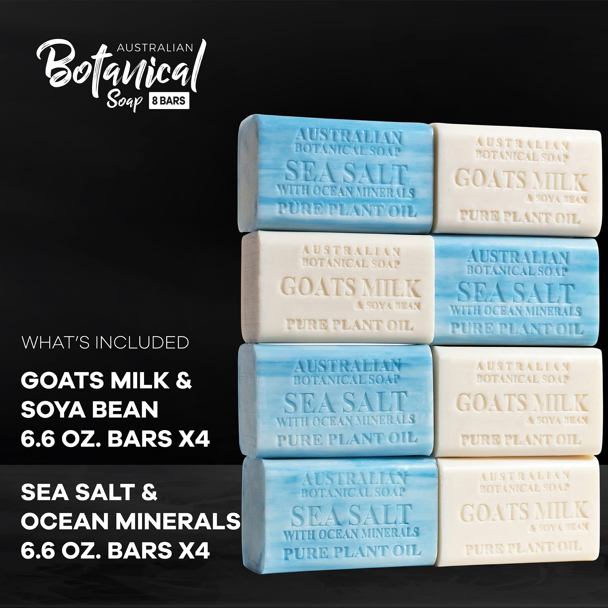 Australian Botanical gift ready mens soap pack highlighting versatile body and beard use.