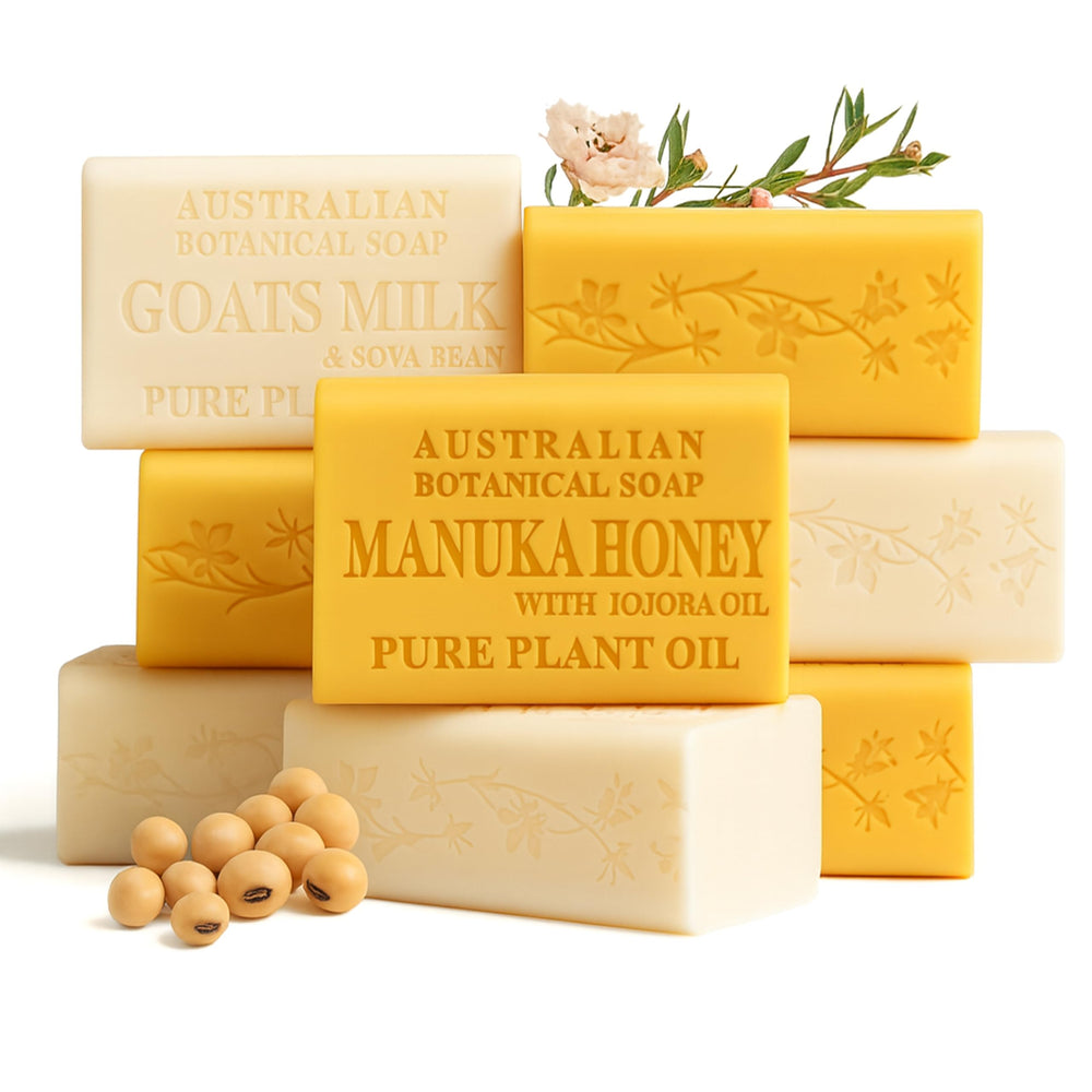 Australian Botanical Goats Milk Soap bars with goat milk for gentle cleansing and nourishment