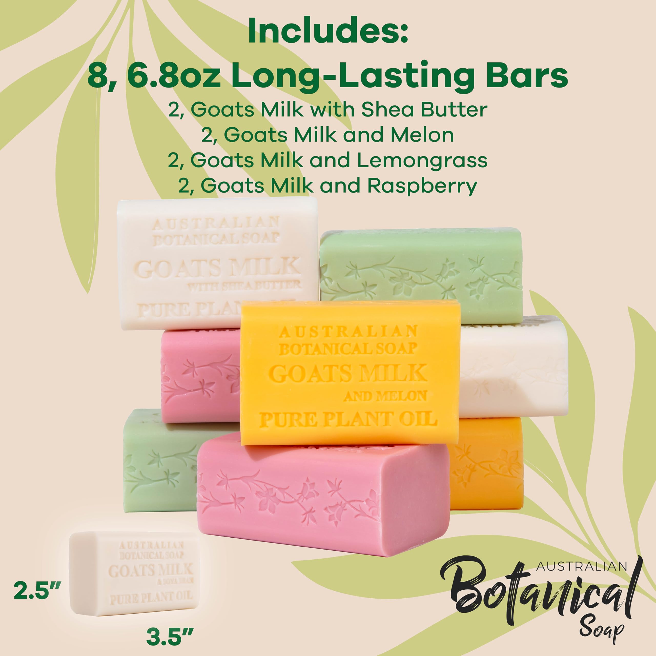 Australian Botanical Milk Soap Shea Butter bar nourishes skin during bath or shower