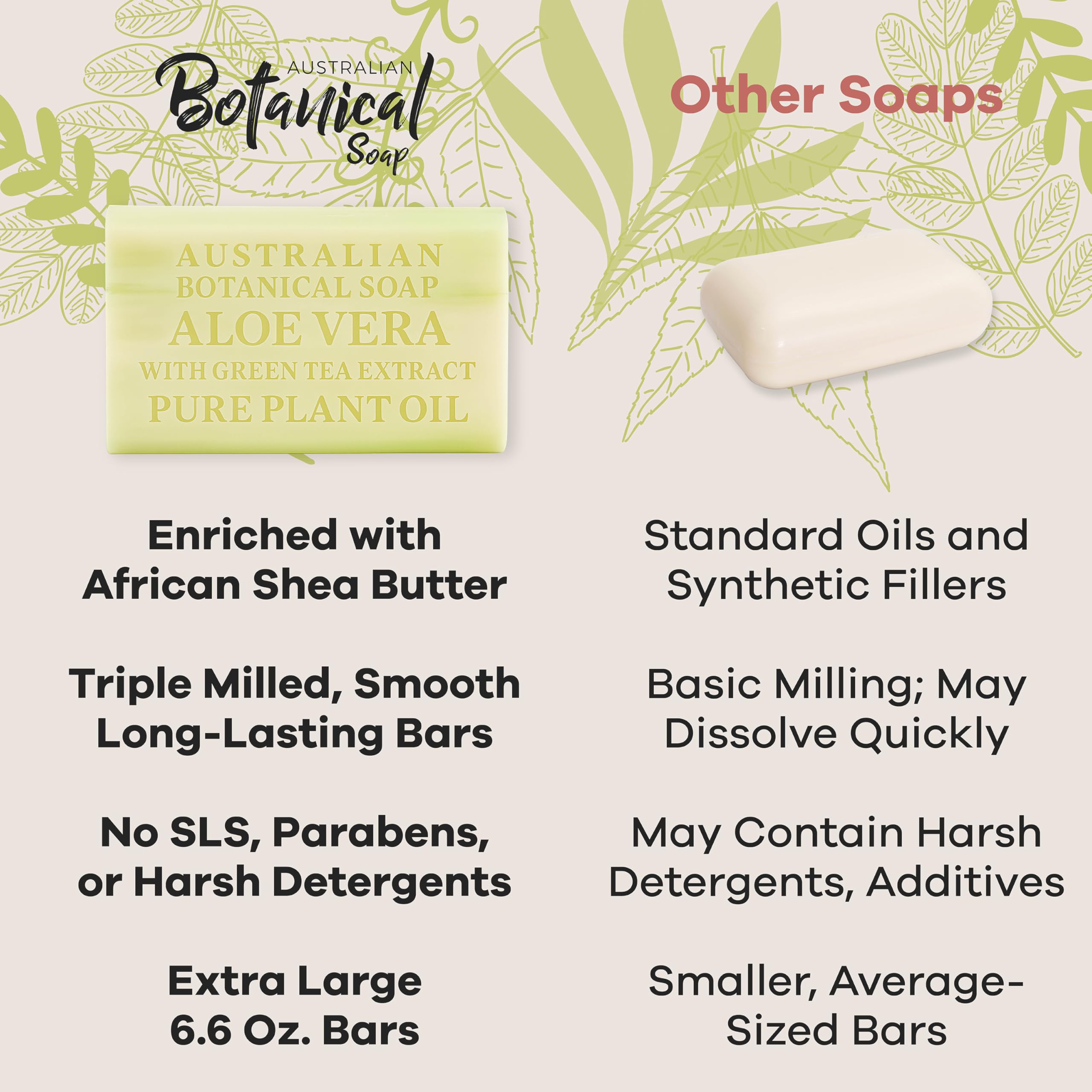 Australian Botanical Soap creamy lather close-up with rich texture.