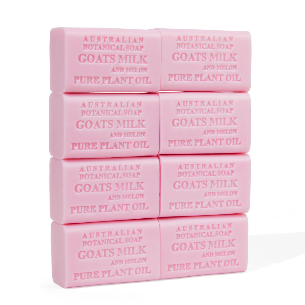 Australian Botanical Soap Goat Milk Melon bar front view showcasing a smooth, gentle cleanse