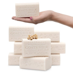 Australian Botanical Soap goat milk bars front view, gentle cleanse for sensitive skin.