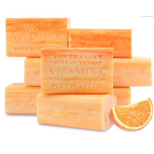 Australian Botanical Soap Valencia Orange bar with rich lather and citrus aroma