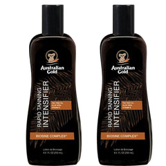Australian Gold Rapid Tanning Intensifier bottle front showing fast color development