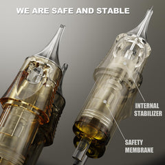 Autdor PEPAX Lance 11-curved-magnum needles for even ink.