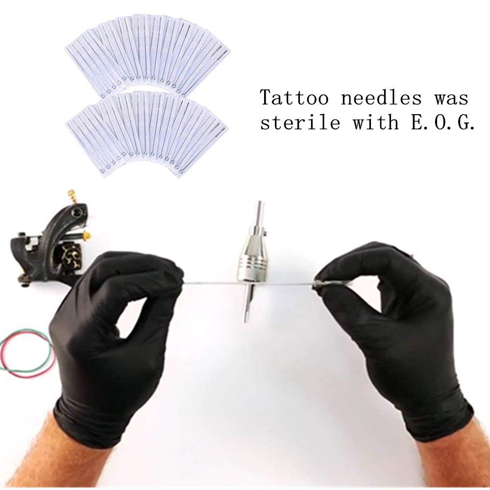 Autdor mixed RL/RS/M1 set shown with professional tattoo machine