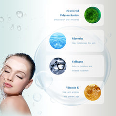 Auteek forehead patch being applied to target fine lines on clean skin