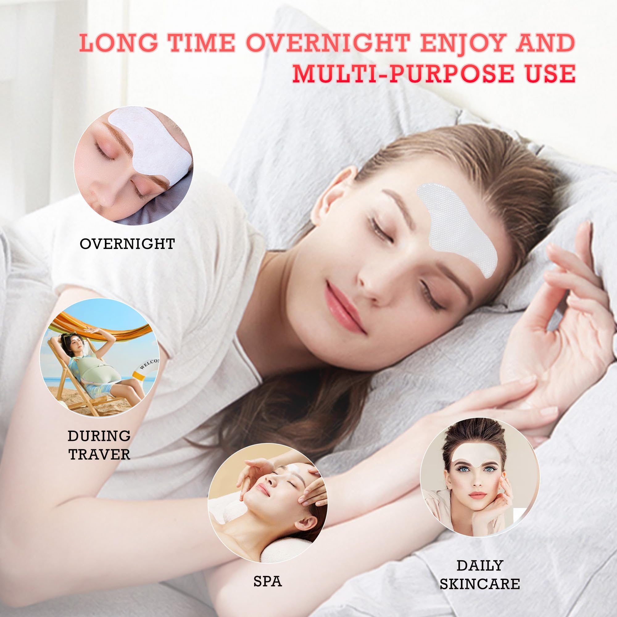 Auteek forehead wrinkle patches provide hydration to the skin surface