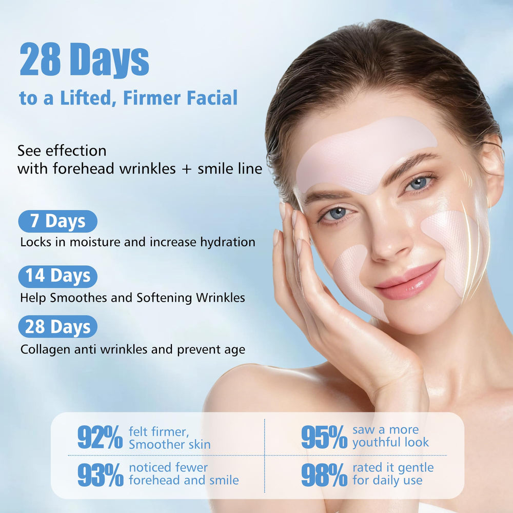 Auteek smile line patches pack to smooth smile lines before makeup