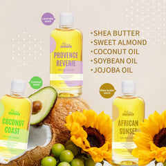 Autumn Shower bath oil Lavender scent provides calm moments during a bath.