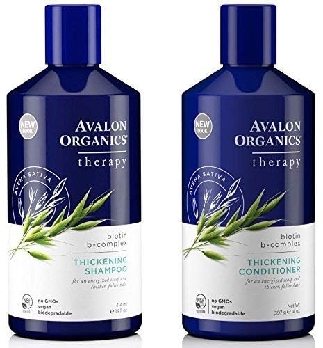 Avalon Organics biotin B-complex conditioner for thicker, softer hair with volume